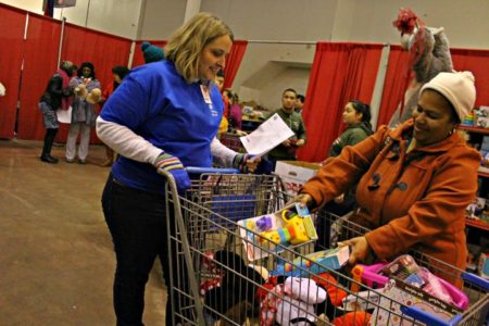  Christmas came a little early this year for about 5,000 families who received gifts from the Salvation Army Hampton Roads Area Command. For five days parents in need were allowed to take home food and toys from the Salvation Army’s annual Christmas Depot. “The people of Hampton Roads give sacrificially of their time, talent and treasurers to make the Christmas Depot happen. They are buying Christmas gifts for a child they will never meet,” said James Allison, the area commander of the Salvation Army of Hampton Roads. (Adrienne Mayfield/Southside Daily)