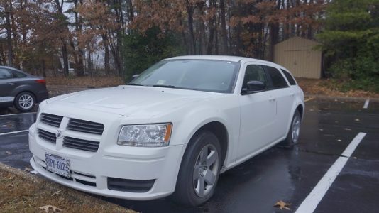 Wright was driving this Dodge Magnum when he was arrested on Sept. 23, 2011. (Steve Roberts, Jr./WYDaily)