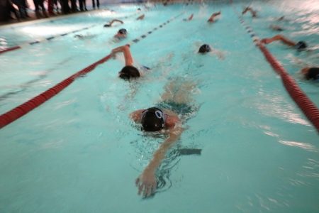 Betsy Lavin, a life-long resident of Willliamsburg who has been swimming for WAC since she was a little girl, was diagnosed with multiple sclerosis (MS) a few years ago. She set the goal of swimming one million yards last January as part of a New Year’s resolution. (Courtesy Welby Whiting Fairlie)