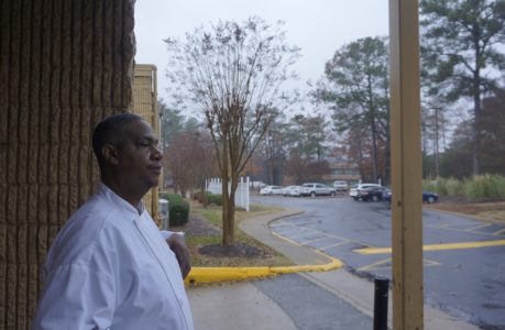 Raymond Wright is a banquet chef at the Doubletree Hilton whose life has been severely impacted by the loss of his driving privileges and the burden of his court fines and fees. (Steve Roberts, Jr./WYDaily)