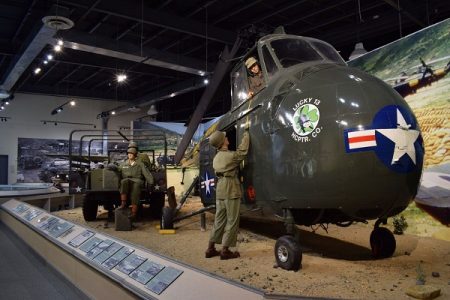 An H-19 Chickasaw helicopter on display at the U.S. Army Transportation Museum. (Photos courtesy Ben Swenson)