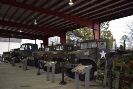 Army vehicles at the U.S. Army Transportation Museum truck pavilion. (Photos courtesy Ben Swenson)