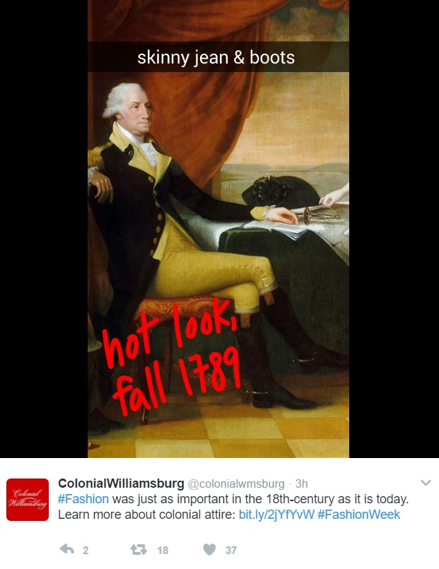 Fashion Week CW tweet