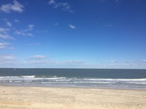 The Atlantic Ocean as seen Thursday, February 16, 2017, from Chicks Beach. (Adrienne Mayfield/Southside Daily)