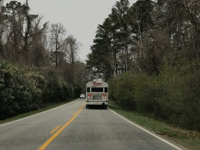 A student bus driver in York County. (Steve Roberts, Jr./WYDaily)