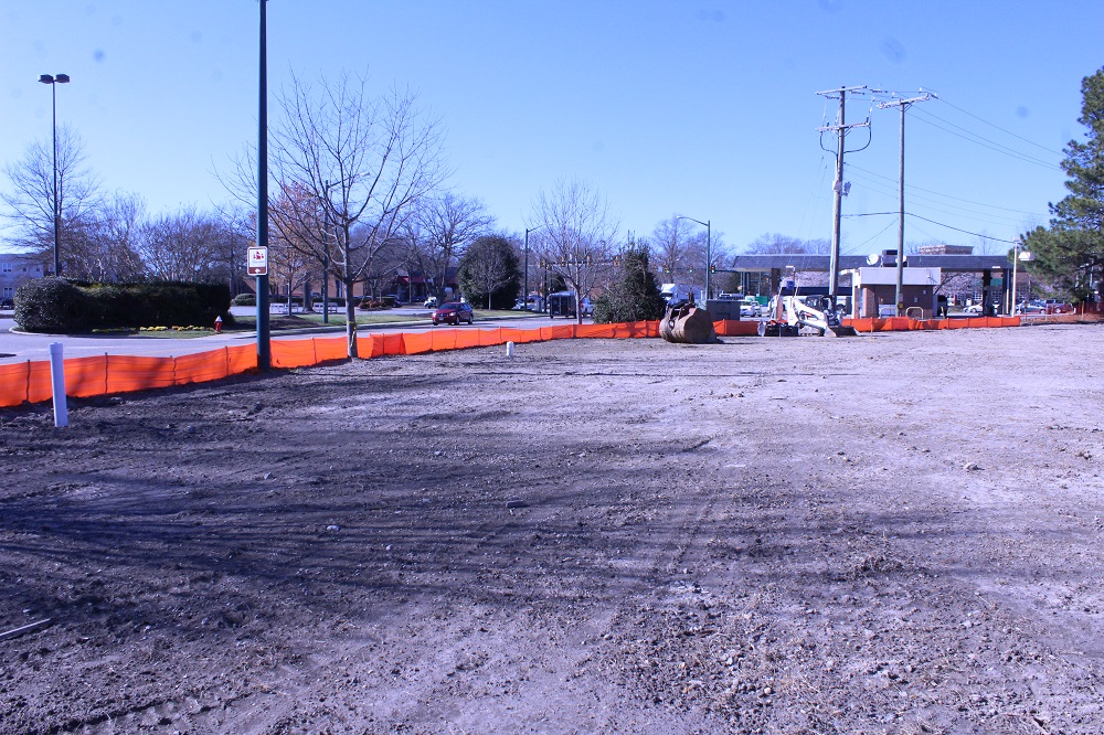 The razed property where the Super 8 once stood along Richmond Road. (Andrew Harris/WYDaily)