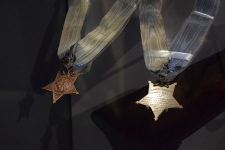 The Medals of Honor received by Daniel Daly. Photo courtesy Ben Swenson