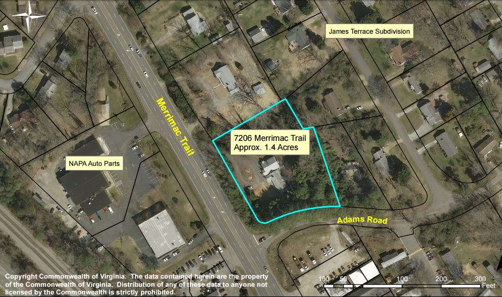 The site of the Dillon's property, which is now available for rent via Airbnb.com. (Courtesy Commonwealth of Virginia)