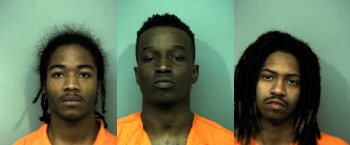 Da'vohn Davis, Destin Moore and Tyrique Phillips (Courtesy Virginia Peninsula Regional Jail)