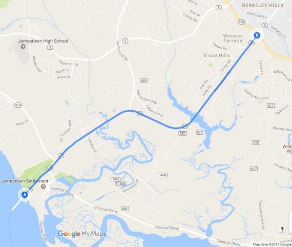 Route scheduled for paving. (Courtesy VDOT)