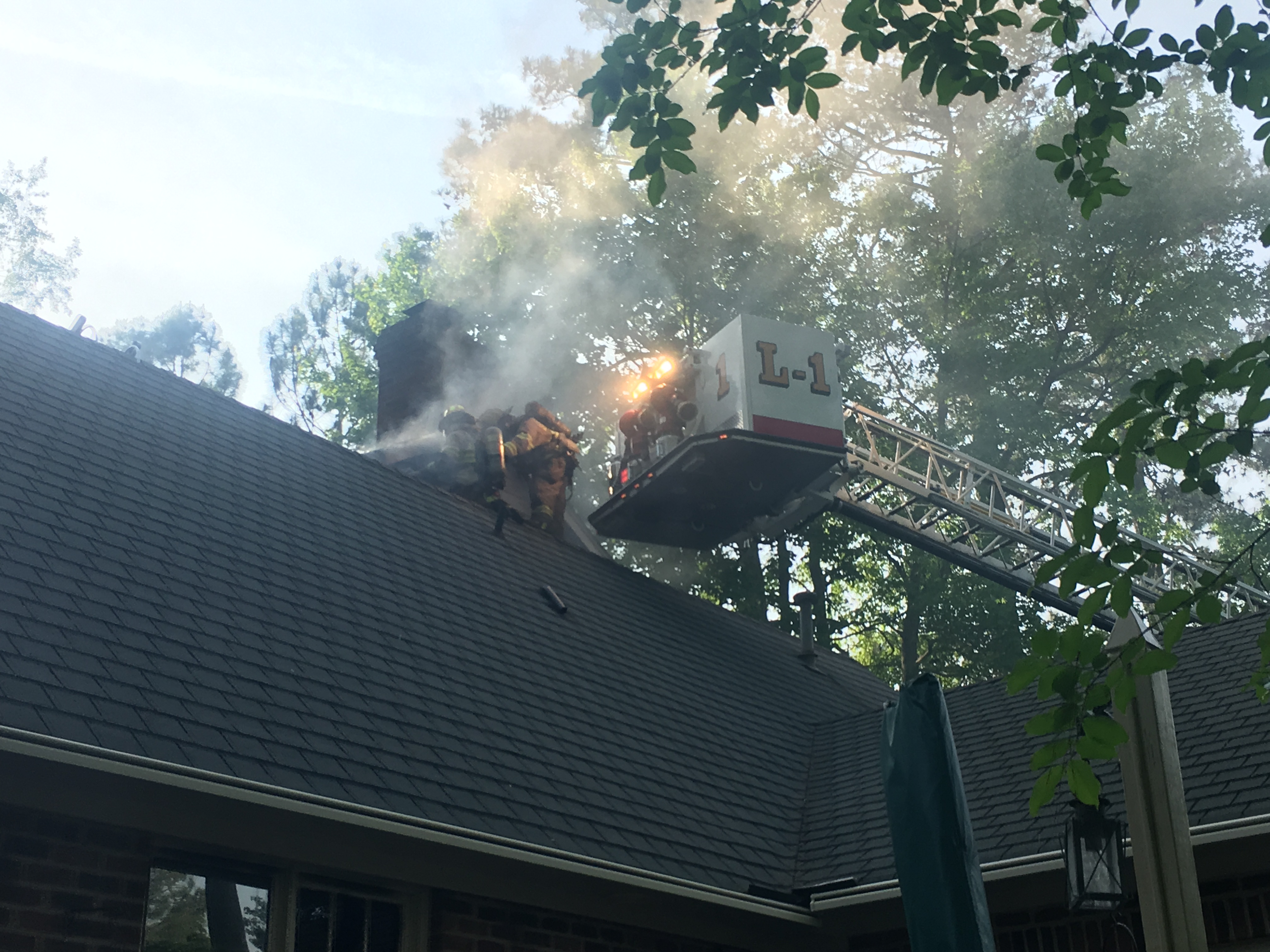 Firefighters battle a blaze in York County (Courtesy YCF&LS)