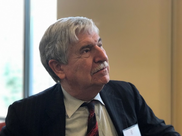 John Limbert was taken hostage for 14 months in Iran after the country's revolution. Nowadays he is a professor at the United States Naval Academy, where he has said there are no good choices and few good responses to actions in the Middle East. (Steve Roberts, Jr./WYDaily)