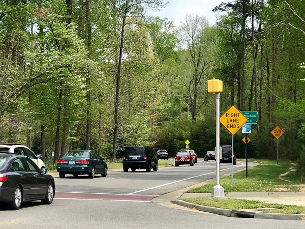 Monticello Avenue in Williamsburg will soon offer better pedestrian access between Williamsburg's midtown district and James City County's New Town district. (Steve Roberts, Jr./WYDaily)