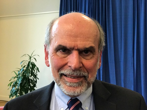 Gerald Seib is the Washington bureau chief for the Wall Street Journal. He was once held prisoner by Iranian authorities on charges of spying, but the charges were dismissed. Seib said at the conference the Trump administration's rhetoric and actions in the Middle East have been contradictory and unpredictable. (Steve Roberts, Jr./WYDaily)