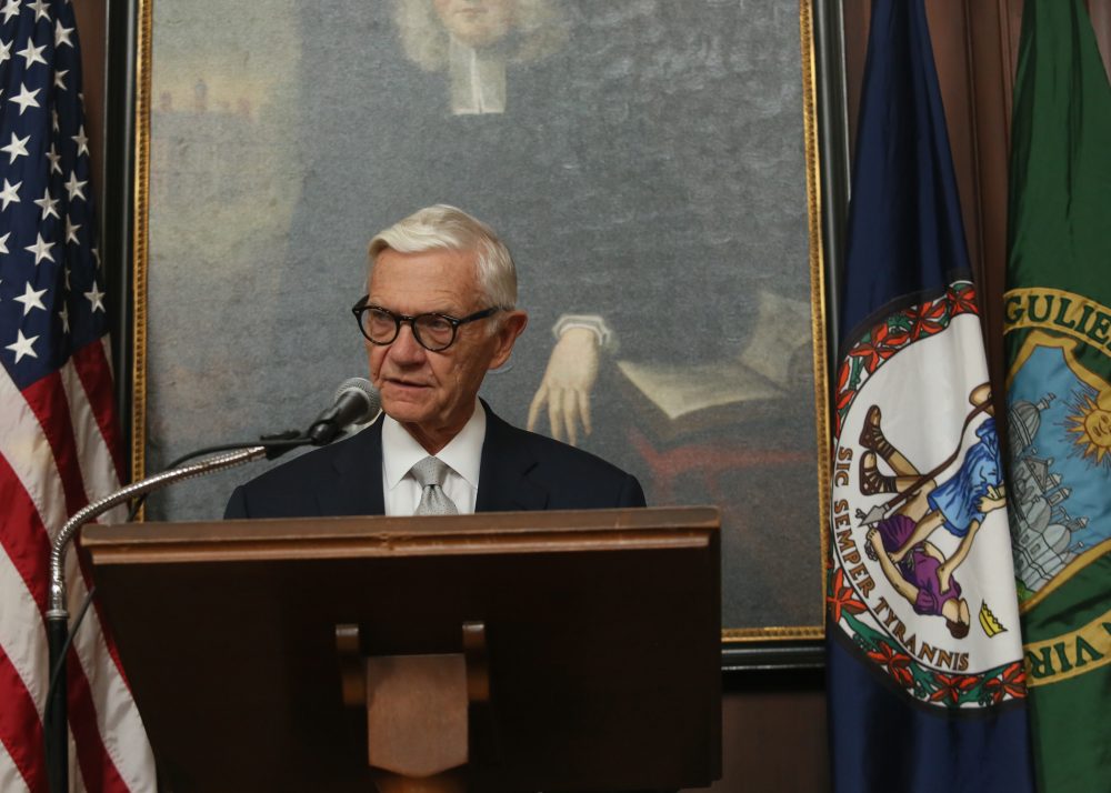 During an April 7 event at the Wren Building, Taylor Reveley, W&M's 27th president, announced his plans for retirement in 2018