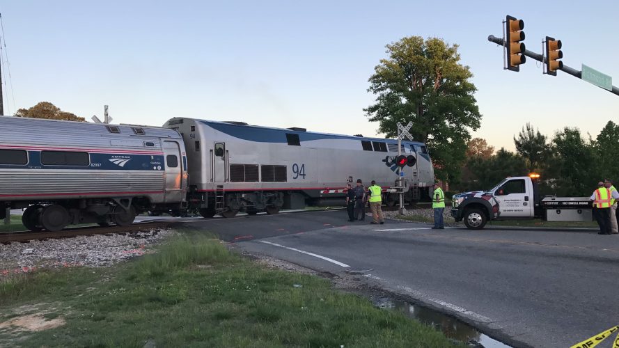 Site of fatal train accident at Airport and Richmond roads (Steve Roberts, Jr./WYDaily)
