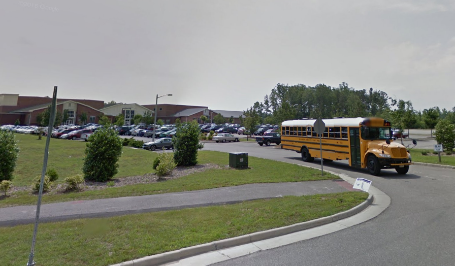 A junior at Warhill High School is in critical condition after a car he was riding in struck a sign and flipped over as school was letting out Monday. (Courtesy Google Maps)