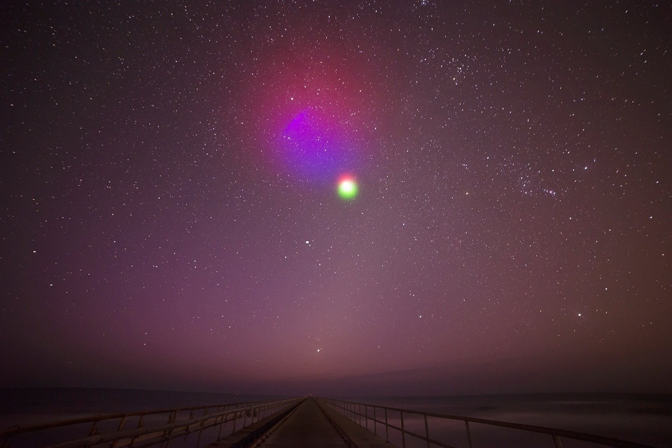 Photo from a previous test taken from Duck, N.C. (Courtesy of NASA)