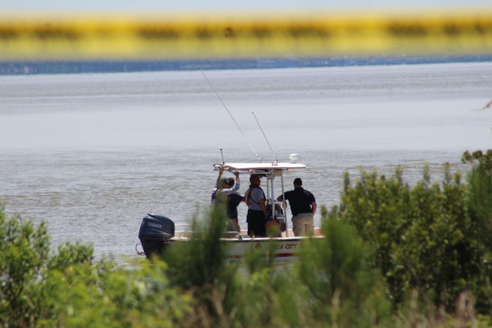 The National Park Service, U.S. Coast Guard, and the U.S. Navy and Virginia Marine Police are among the 10 agencies helping the James City County Police Department's search for missing 23-year-old swimmer Tony Jimenez Garcia of Chesterfield. (Iris Hyon/WYDaily)