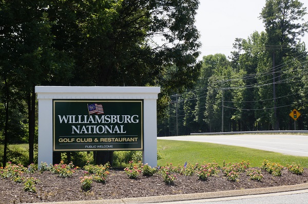 The Williamsburg National Golf Club is nestled between Centerville Road and Monticello Avenue in a rural part of James City County. (Steve Roberts, Jr./WYDaily)