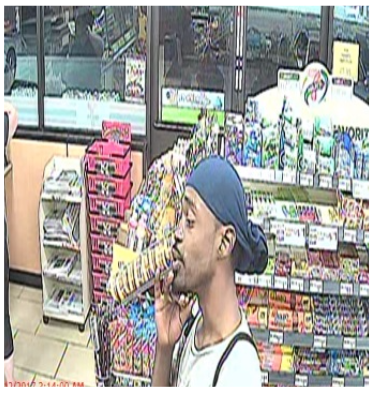 Williamsburg Police are looking for three men they believe stole several items – including a charity donation jar – from a 7-Eleven. (Courtesy Williamsburg Police)