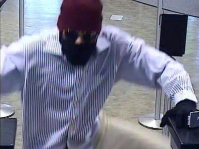 Police are seeking the public’s help in identifying a man who allegedly robbed a bank in early June. (Courtesy YPSO)