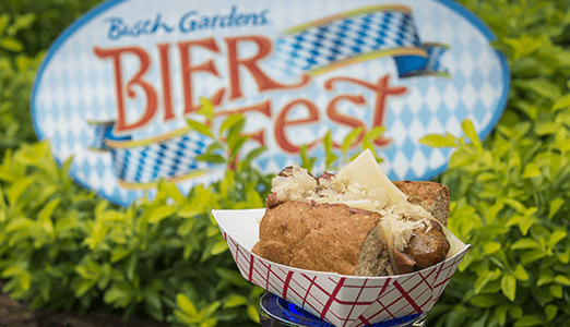 Authentic German specialty foods will be served in the Oktoberfest Village and Grogon’s Pub. (Courtesy Busch Gardens/SeaWorld Entertainment Inc.)