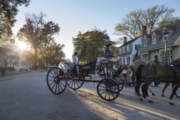 This year's Halloween festivities will include “spooky” carriage rides through the Historic Area. (Courtesy Colonial Williamsburg)