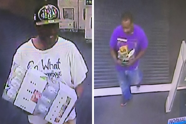 Police are asking for the public’s help in identifying two men who allegedly stole camera systems from Best Buy. (Courtesy YPSO)