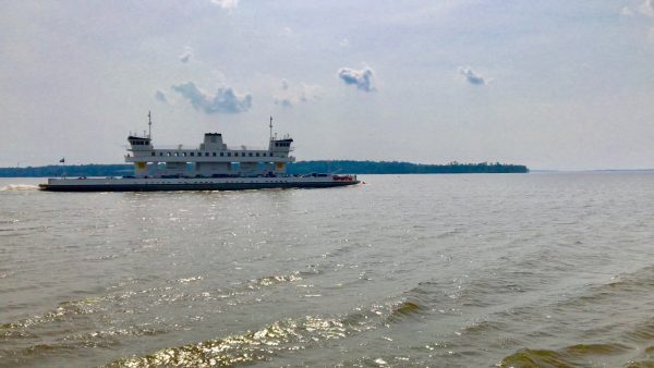 The Jamestown-Scotland Ferry runs across the lower James River. (Steve Roberts, Jr./WYDaily)