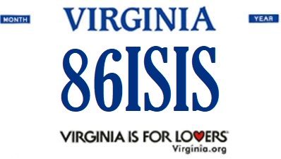 A simulated view of one of 2016's rejected personalized license plates.