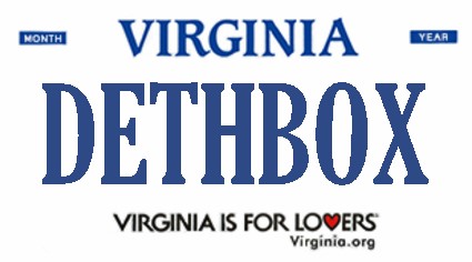 A simulated view of one of 2016's rejected personalized license plates.