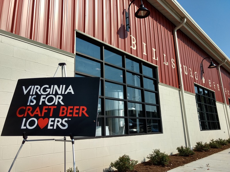 Billsburg Brewery is at the James City County marina. (Andrew Harris/WYDaily)