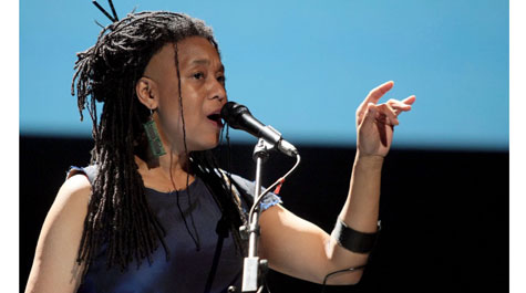 Composer, performer, and media artist Pamela Z will give a performance and artist’s talk Oct. 27 as part of the American Studies symposium on Race, Memory and the Digital Humanities that is part of the 50th anniversary commemoration of W&M's first African-American residential students. Photo by rubra (courtesy of Ars Electronica)