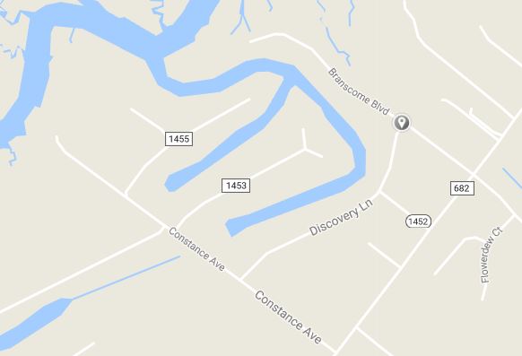 The Powhatan Shores neighborhood. (Courtesy Google Maps)