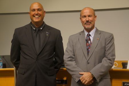 Incumbent Michael Hipple and GOP challenger Joseph Swanenburg. Courtesy Steve Roberts, Jr.