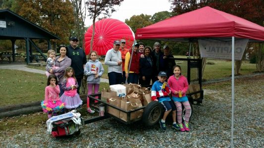 First Colony residents donated over 2,500 pounds of food last weekend to the Grove community and FISH. (Courtesy Bobby Jankovic)