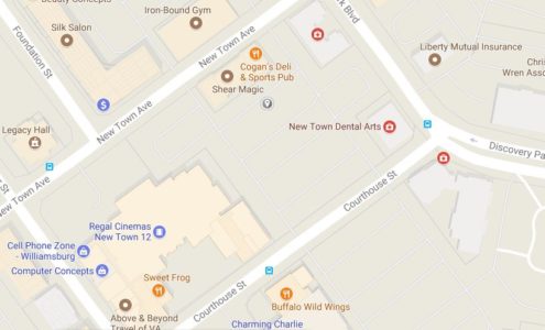 A man’s car was keyed and a taillight was broken while he went to see a movie in New Town Nov. 3, James City County Police said. (Courtesy Google Maps)