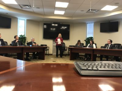 Peninsula Elder Abuse Forensic Center coordinator Stephanie Williams speaks to a forensic team. The forensic center started operations Nov. 1, boasting a multi-disciplinary team of experts who will investigate elder abuse cases reported on the peninsula. (Courtesy York-Poquoson Social Services)