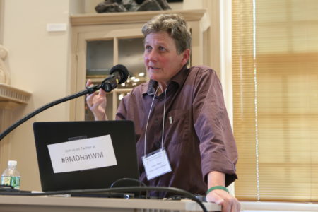 W&M Community Studies Professor of History and director of American Studies Leisa Meyer described two years of ongoing research to build a digital archive on queer history in Virginia during a three-day conference at the university Oct. 26-28. (Courtesy Stephen Salpukas)