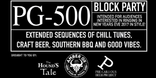 A promotional logo for the PG-500, shared on the Eventbrite page. (Courtesy Amber Ox)
