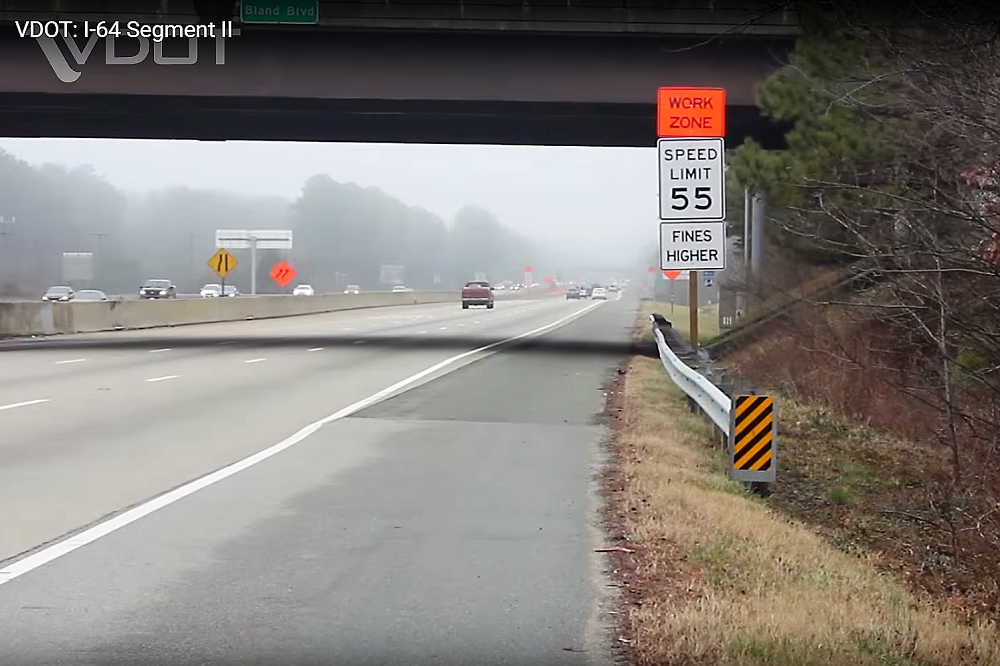 Drivers planning to be out on Interstate 64 and some nearby streets will likely experience nightly delays. (Courtesy VDOT)