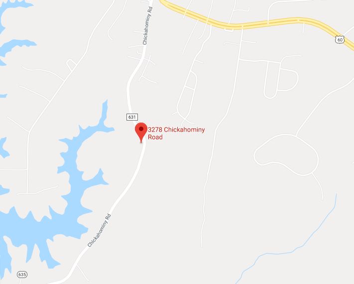 3278 Chickahominy Road was the site of a house fire Wednesday afternoon. (Courtesy Google Maps)