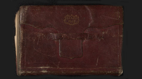 Henry Alexander Scandrett’s pocket diary is now part of William & Mary Libraries’ Special Collections Research Center. (Courtesy photo/Swem Library)
