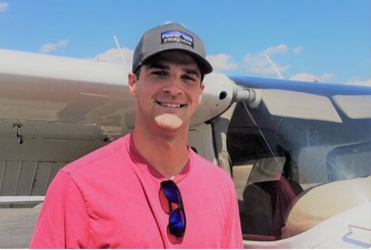 David Otey, also a certified flight instructor, started teaching at Williamsburg Flight Center in July 2016 as a way to accumulate his flight hours. (Courtesy photo/David Otey)