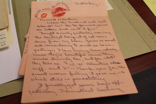 While John and Sarafan Rembert&rsquo;s love letters were written decades ago, their love story is preserved in William & Mary&rsquo;s Special Collections section, deep in the climate-controlled basement of the Earl Gregg Swem Library. (Sarah Fearing/WYDaily)