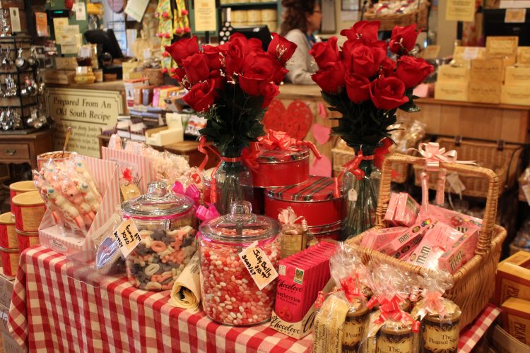 The Peanut Shop in Downtown Williamsburg has a assortment of flavored peanuts that allow you to get to know the tastes of your date. (Alexa Doiron/WYDaily)