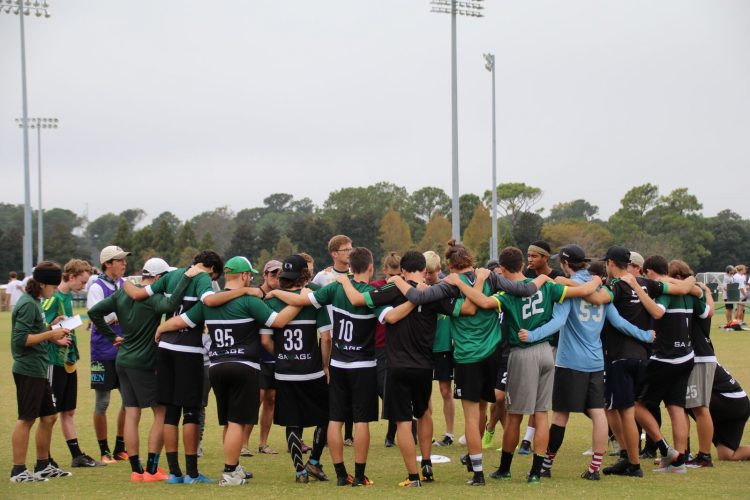 The William & Mary ultimate frisbee team will host more than 20 schools in the Mid-Atlantic Warmup tournament this weekend. (Photo courtesy of David Jensen)