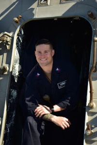 Petty Officer 1st Class Samuel Johnson, a Yorktown native, is a fire controlman serving aboard USS Gabrielle Giffords based in San Diego.(Courtesy photo/Chief Mass Communication Specialist Isaiah Sellers)