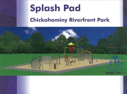 Splash Pad renderings. (Photo Courtesy/Brandy Centolanza)